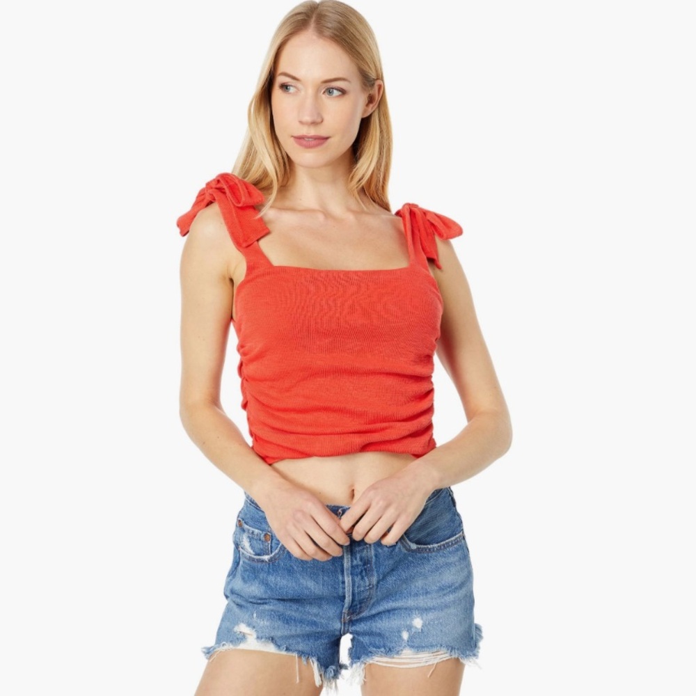 Free People Boulevard Rouched Cropped Tank